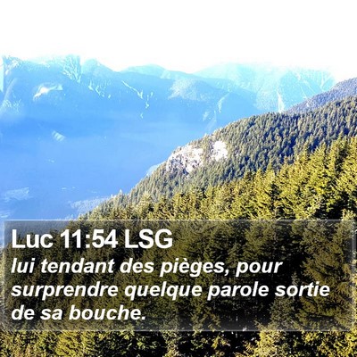 Luc 11:54 LSG Bible Verse Image