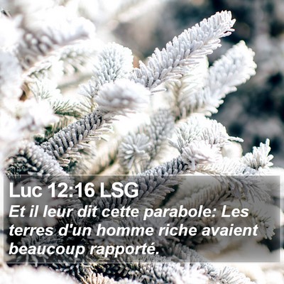 Luc 12:16 LSG Bible Verse Image