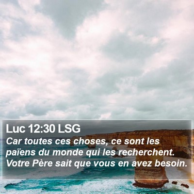 Luc 12:30 LSG Bible Verse Image
