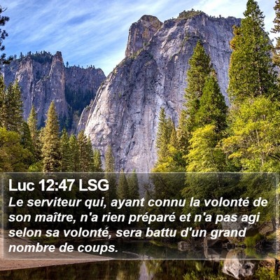 Luc 12:47 LSG Bible Verse Image