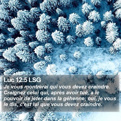 Luc 12:5 LSG Bible Verse Image