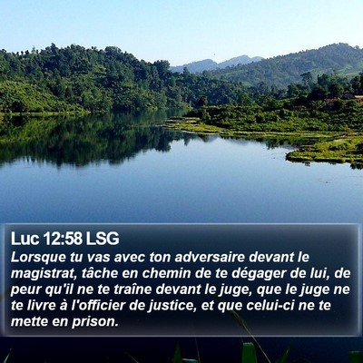 Luc 12:58 LSG Bible Verse Image
