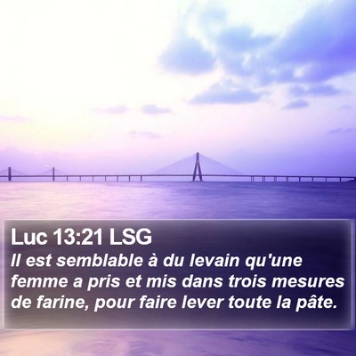 Luc 13:21 LSG Bible Verse Image