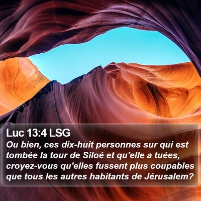Luc 13:4 LSG Bible Verse Image