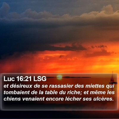Luc 16:21 LSG Bible Verse Image