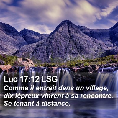 Luc 17:12 LSG Bible Verse Image
