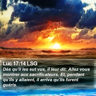 Luc 17:14 LSG Bible Verse Image