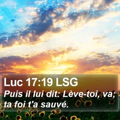 Luc 17:19 LSG Bible Verse Image