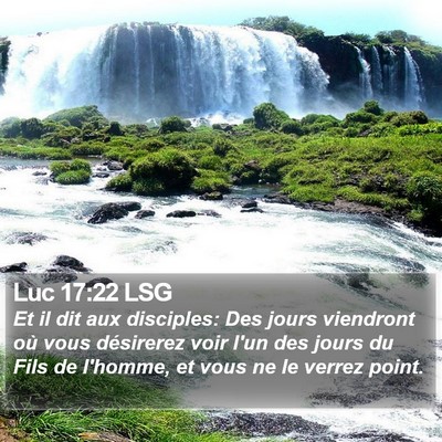 Luc 17:22 LSG Bible Verse Image