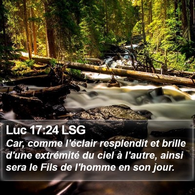 Luc 17:24 LSG Bible Verse Image