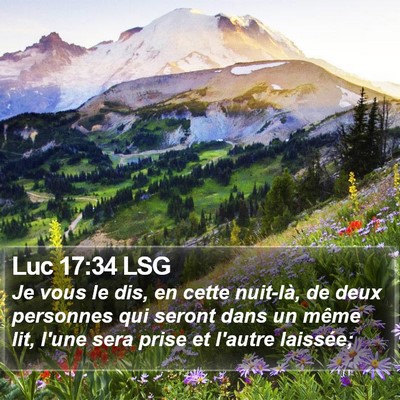 Luc 17:34 LSG Bible Verse Image