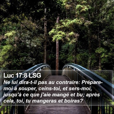 Luc 17:8 LSG Bible Verse Image