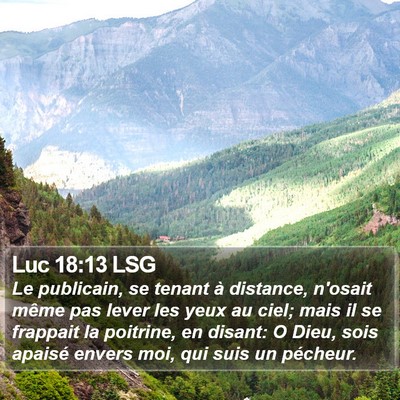 Luc 18:13 LSG Bible Verse Image