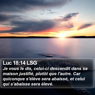 Luc 18:14 LSG Bible Verse Image