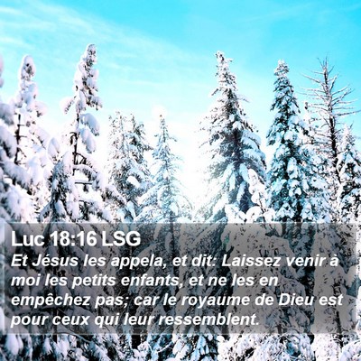Luc 18:16 LSG Bible Verse Image