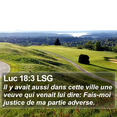 Luc 18:3 LSG Bible Verse Image