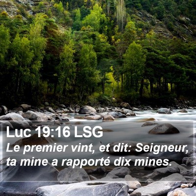 Luc 19:16 LSG Bible Verse Image