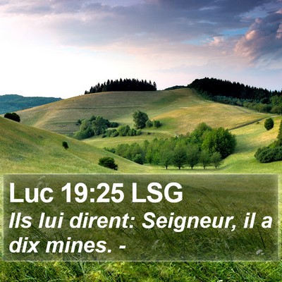 Luc 19:25 LSG Bible Verse Image