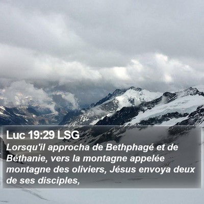 Luc 19:29 LSG Bible Verse Image