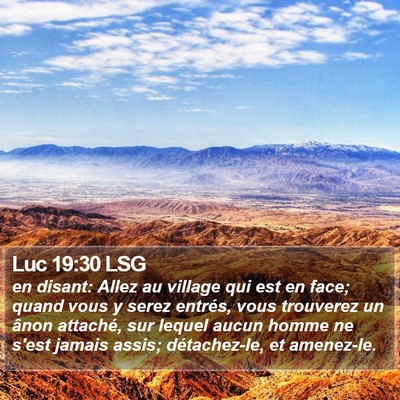 Luc 19:30 LSG Bible Verse Image