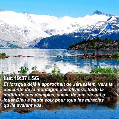 Luc 19:37 LSG Bible Verse Image