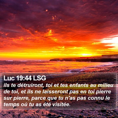 Luc 19:44 LSG Bible Verse Image
