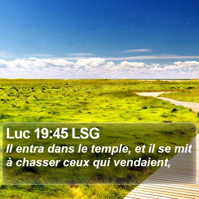 Luc 19:45 LSG Bible Verse Image