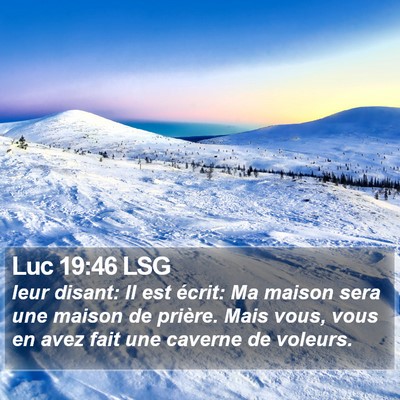 Luc 19:46 LSG Bible Verse Image