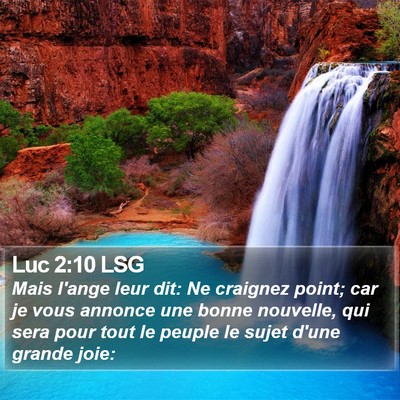 Luc 2:10 LSG Bible Verse Image