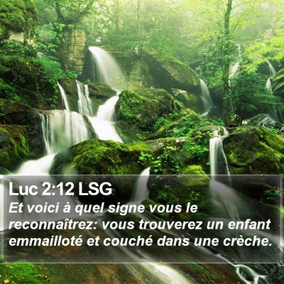 Luc 2:12 LSG Bible Verse Image