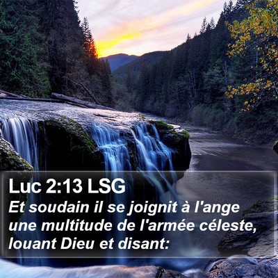 Luc 2:13 LSG Bible Verse Image