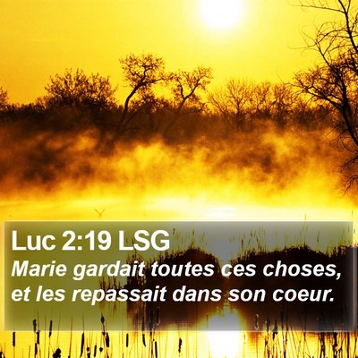 Luc 2:19 LSG Bible Verse Image