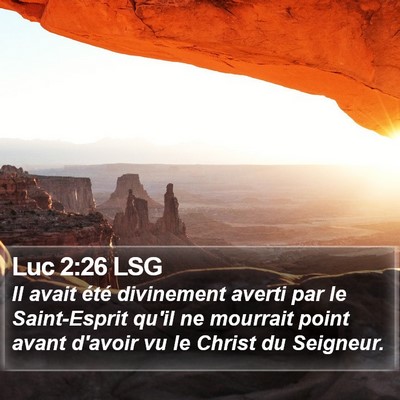 Luc 2:26 LSG Bible Verse Image