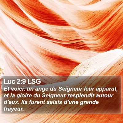 Luc 2:9 LSG Bible Verse Image