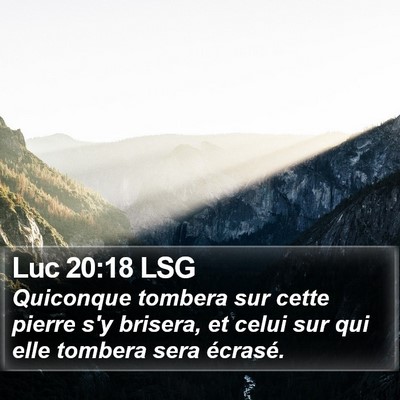 Luc 20:18 LSG Bible Verse Image