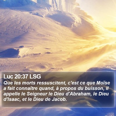 Luc 20:37 LSG Bible Verse Image