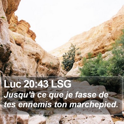 Luc 20:43 LSG Bible Verse Image