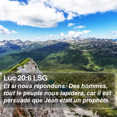 Luc 20:6 LSG Bible Verse Image
