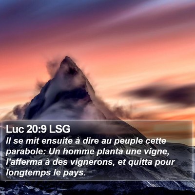 Luc 20:9 LSG Bible Verse Image