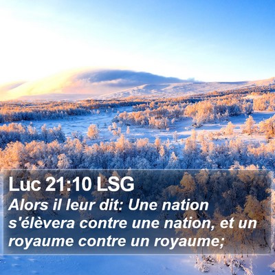 Luc 21:10 LSG Bible Verse Image