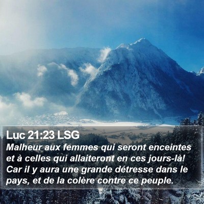 Luc 21:23 LSG Bible Verse Image