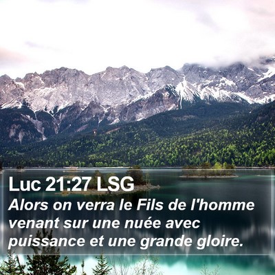 Luc 21:27 LSG Bible Verse Image