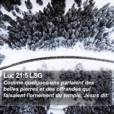 Luc 21:5 LSG Bible Verse Image