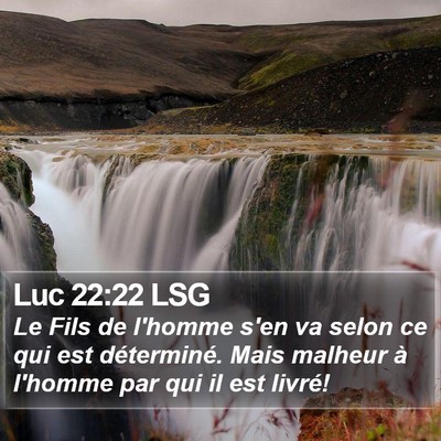 Luc 22:22 LSG Bible Verse Image