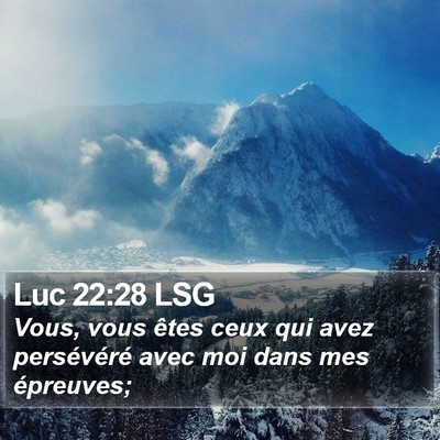 Luc 22:28 LSG Bible Verse Image