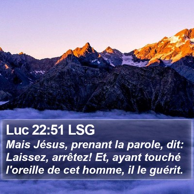 Luc 22:51 LSG Bible Verse Image