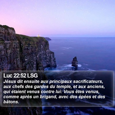 Luc 22:52 LSG Bible Verse Image