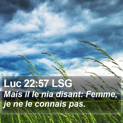 Luc 22:57 LSG Bible Verse Image