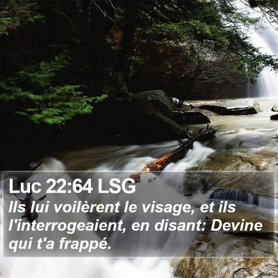 Luc 22:64 LSG Bible Verse Image