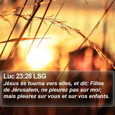 Luc 23:28 LSG Bible Verse Image